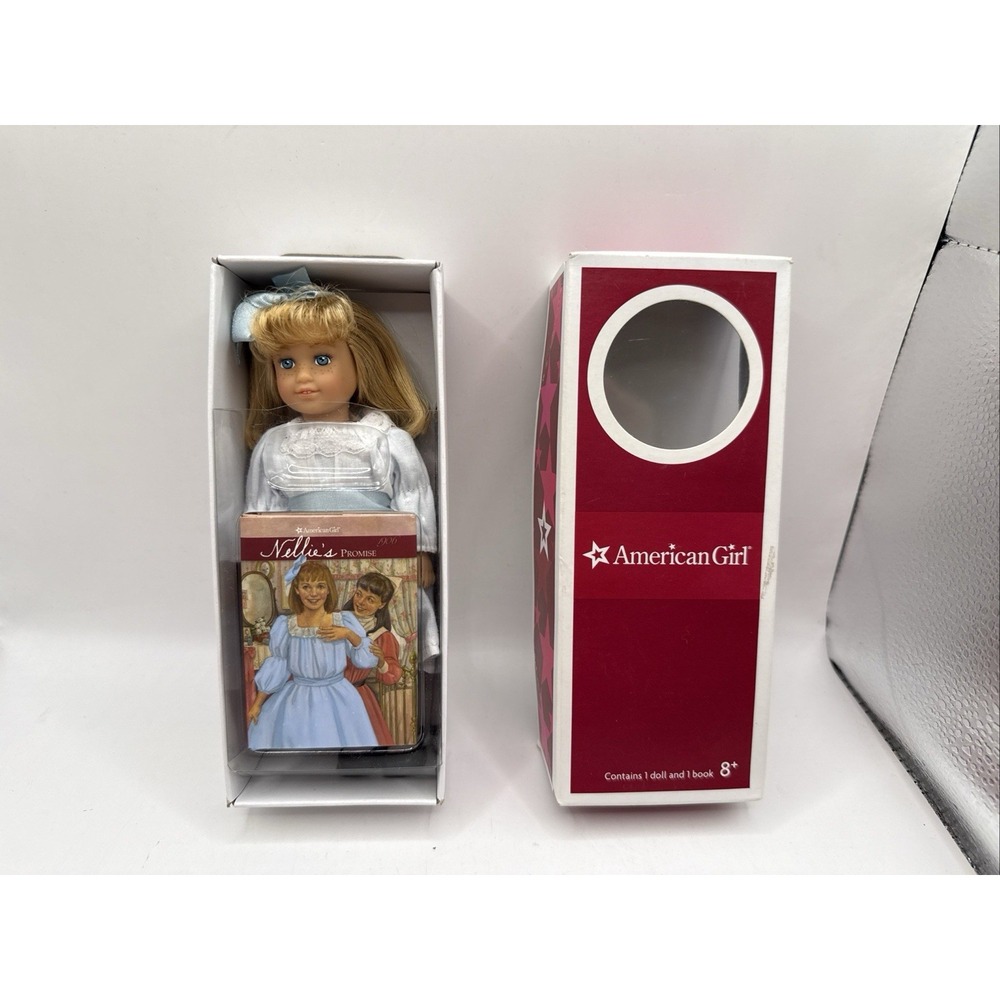 American Girl Nellie 6 inch Mini Doll w/ Outfit, Box & Nellie's Promise Book